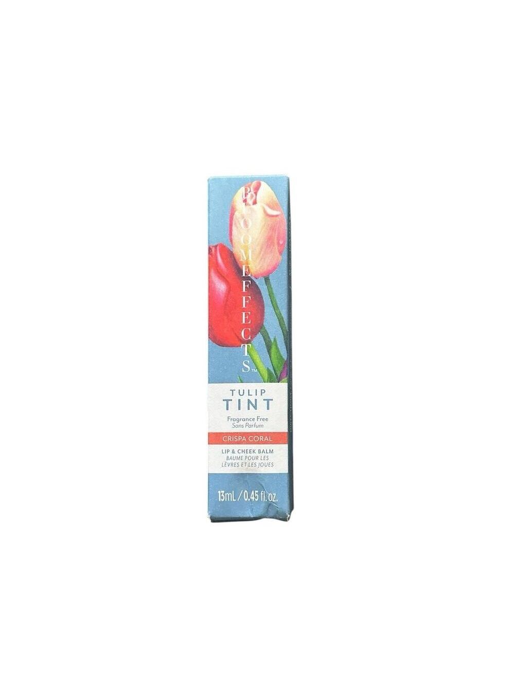 BLOOM EFFECTS Tulip Tint Lip & Cheek Balm - Crispa Coral 0.45 fl oz New